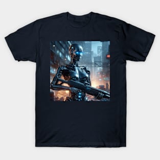 Terminator TX with Plasma Rifle T-Shirt